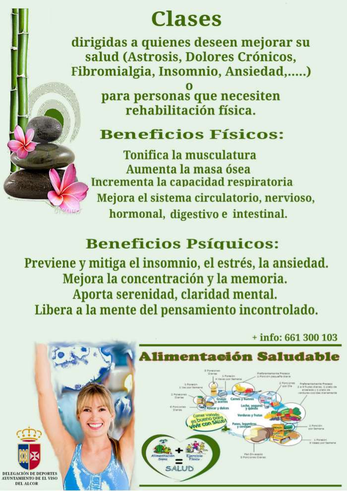 cartel clases salud