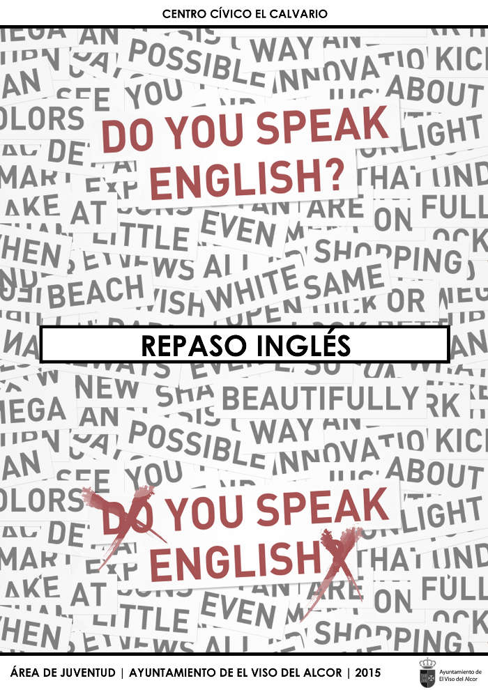cartel taller ingles