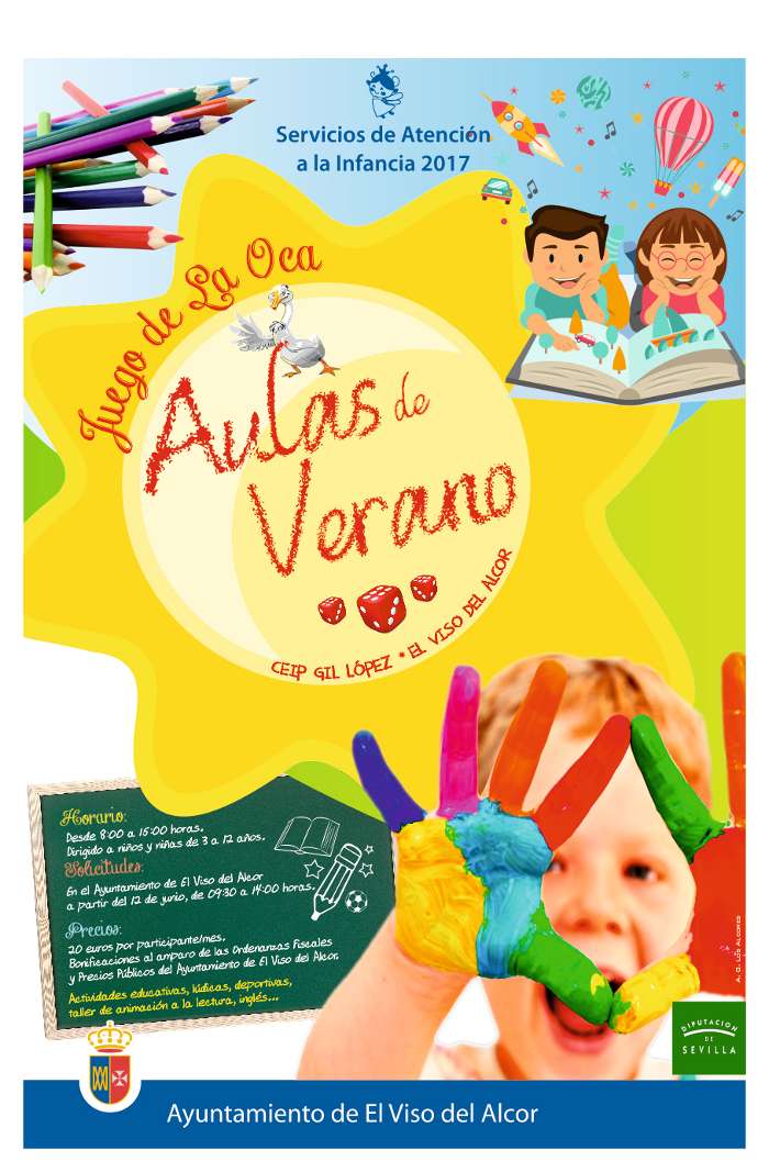 cartel aulas de verano