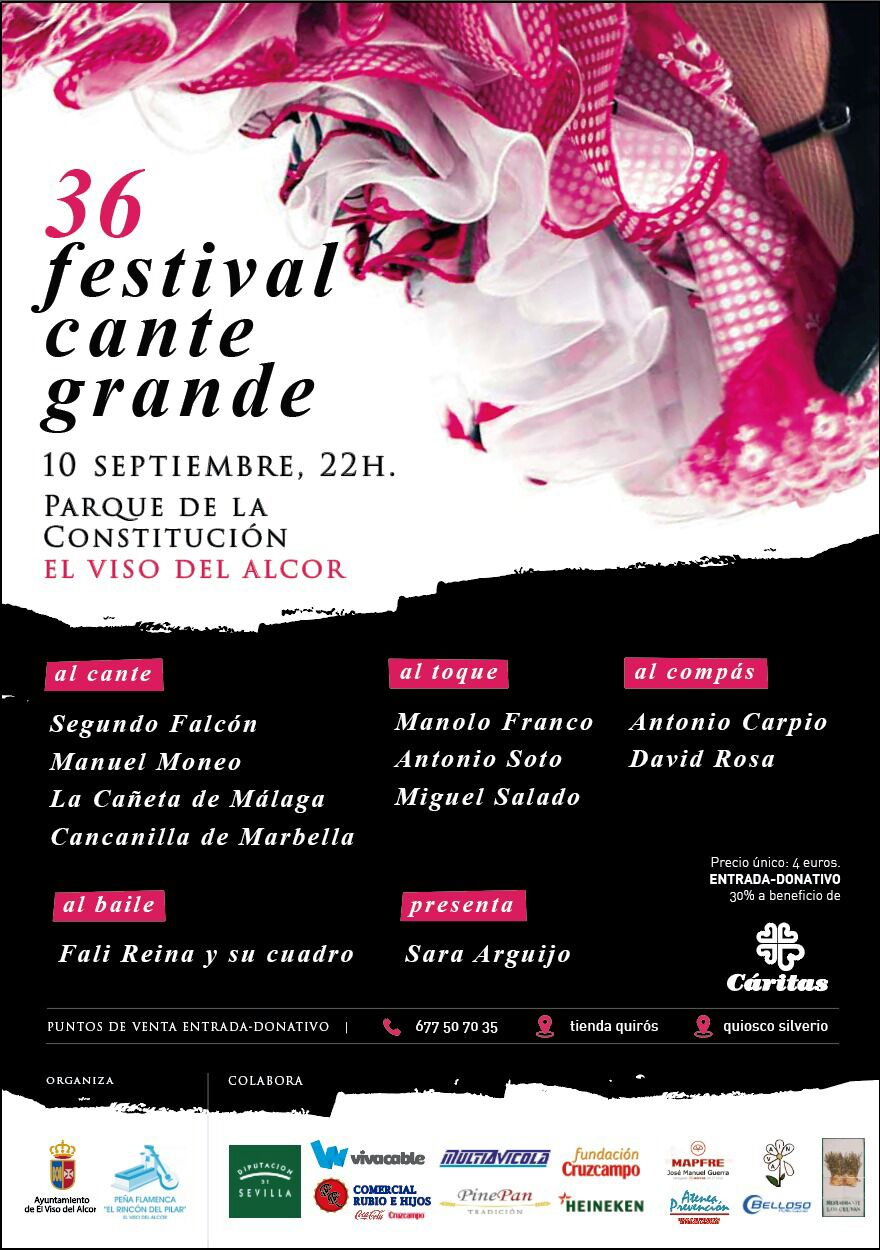 Cartel del 36º Festival de Cante Grande