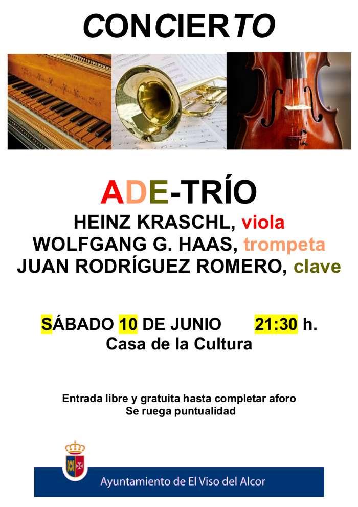 cartel concierto ade trio