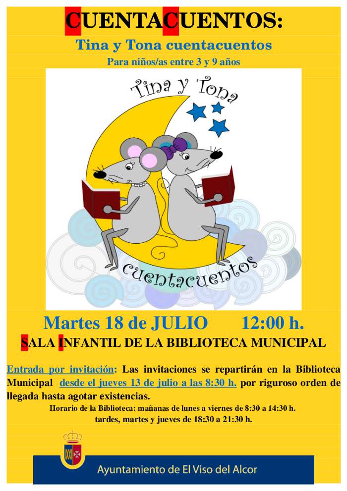 cartel cuentacuento tina y tona