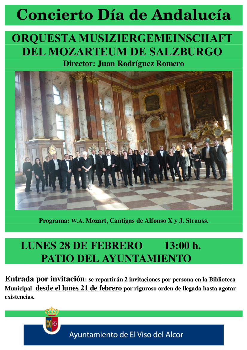 Cartel Concierto dia andaluc