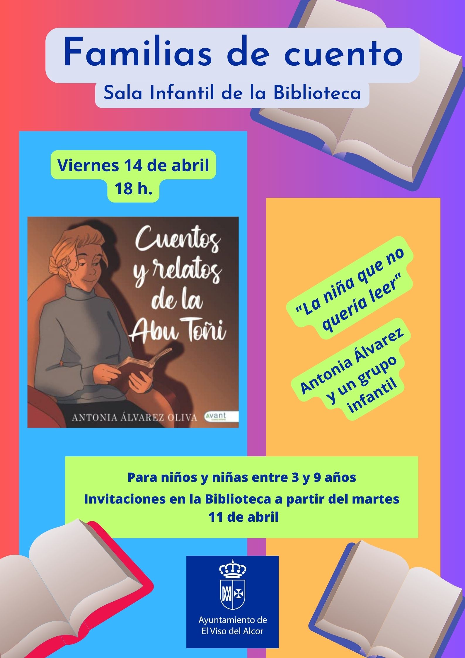 cartel Familias de cuento