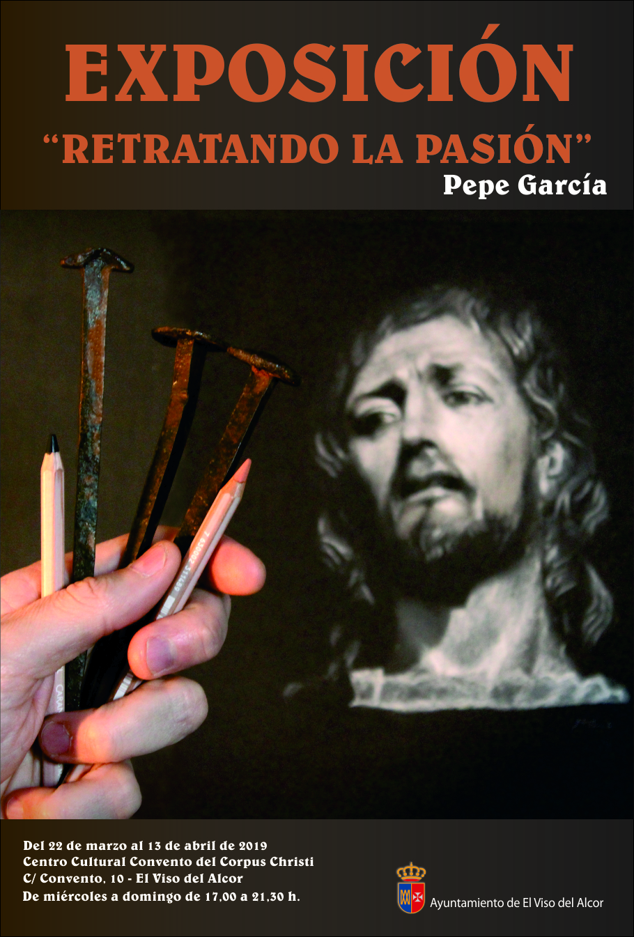 cartel vertical retratando pasión 19