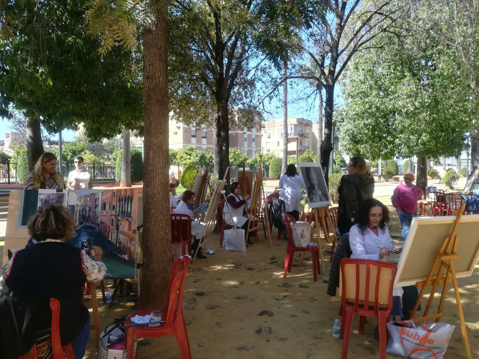 foto pintura al aire