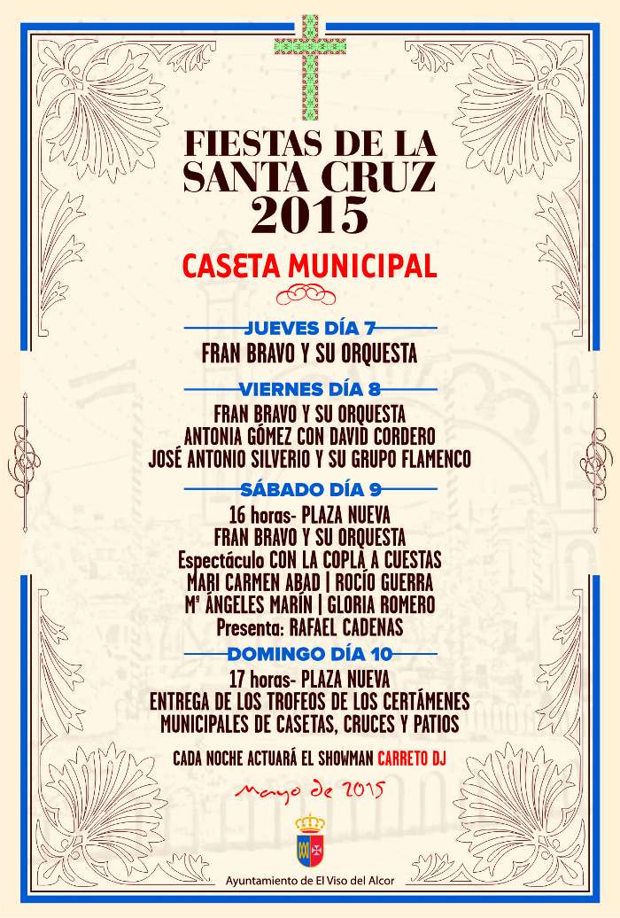 cartel actuaciones cruz