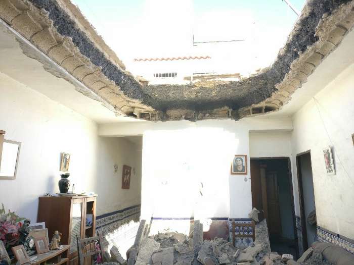 derrumbe casa calvario