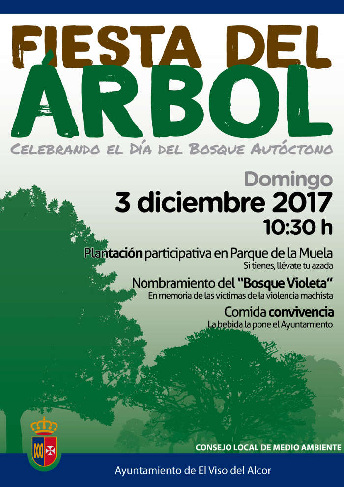 cartel fiesta del árbol 2017