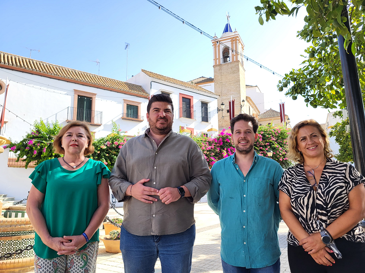 GABI SANTOS, GRACIA MIRANDA, MERCEDES LOPEZ Y CARLOS FIGUEROA PREGON DE LAS FIESTAS PATRONALES