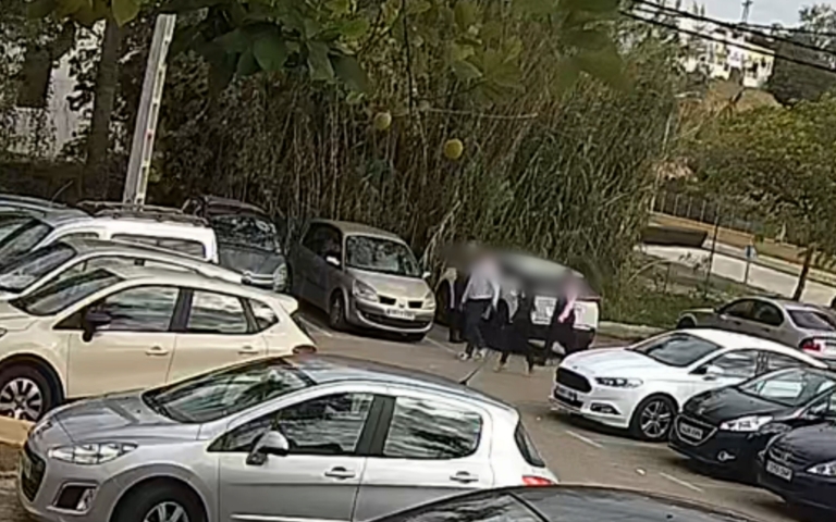 Imagen cedida por la Guardia Civil de las personas implicadas en el robo