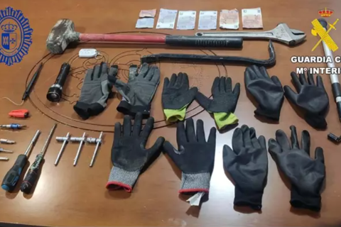 Material incautado robo marzo 2024