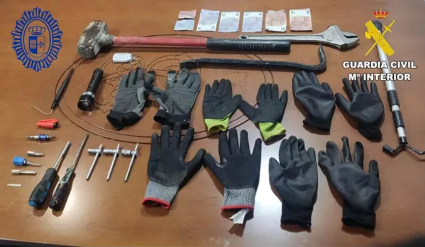 Material incautado robo marzo 2024